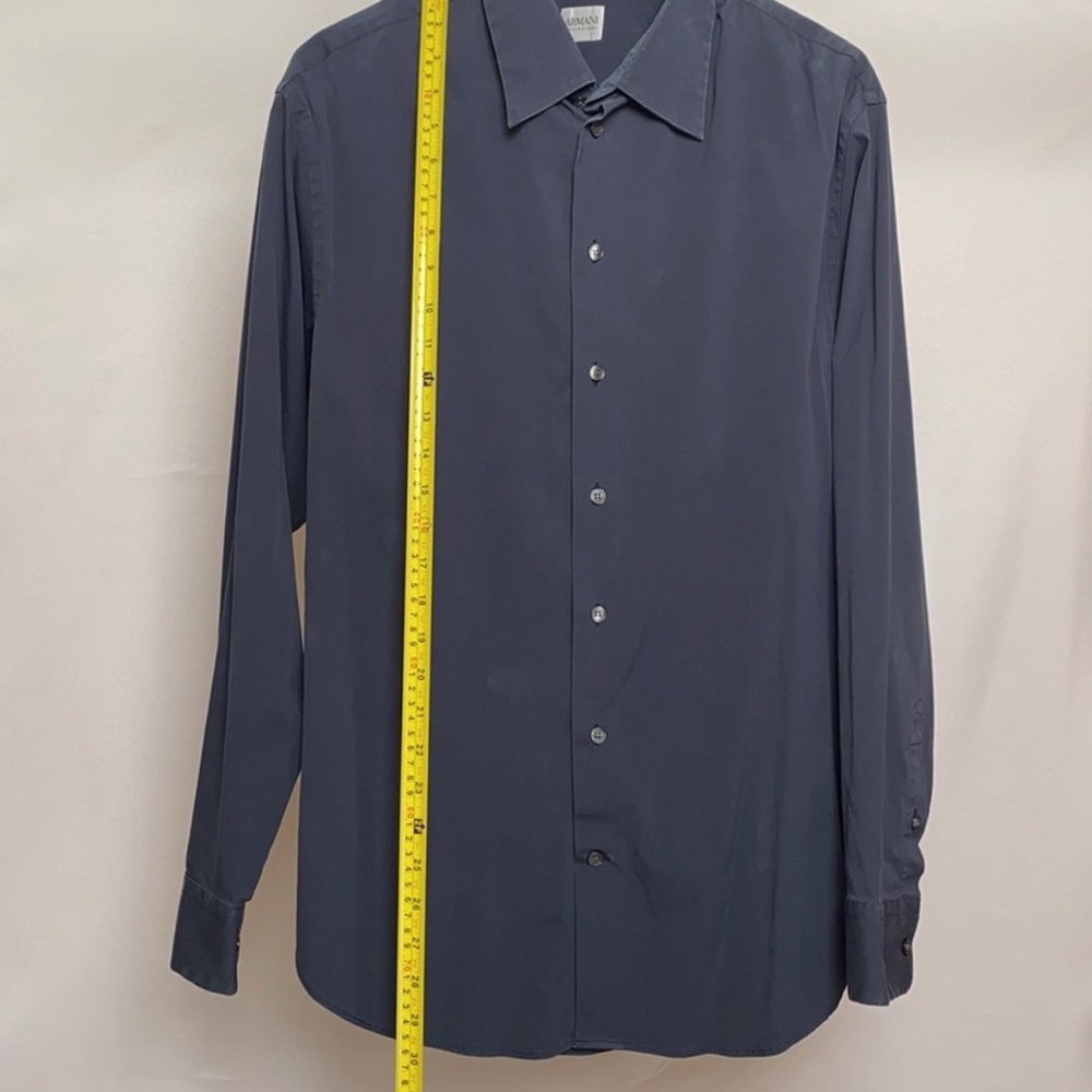 Slim fit Armani collezioni long sleeve dress shirt size 41/16 - Picture 9 of 11